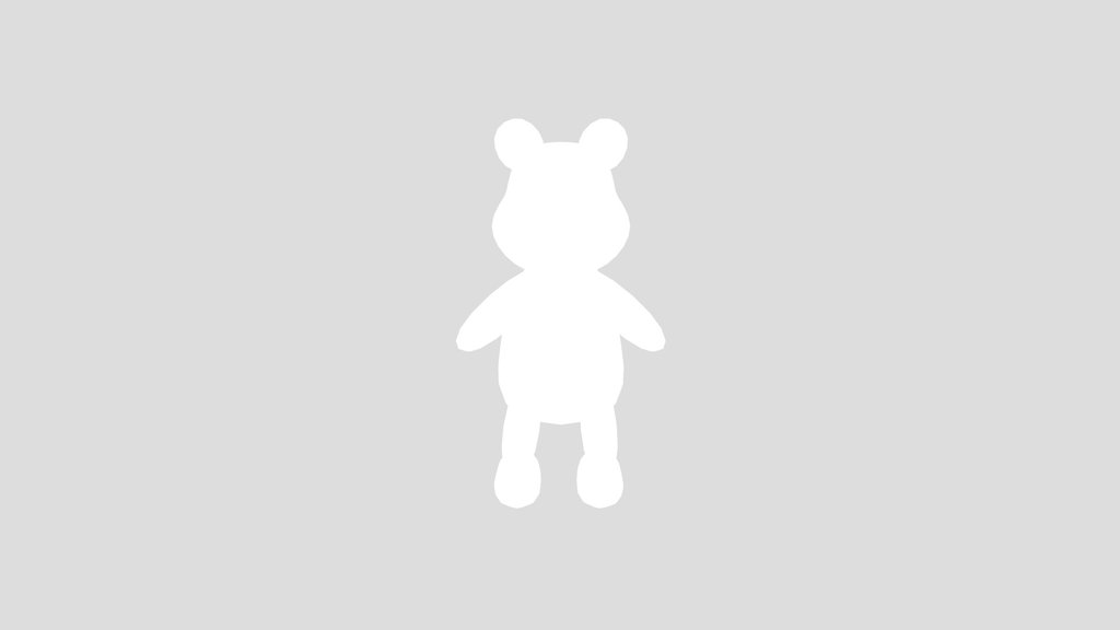 Low Poly Bear 3d Model With Ready Made Rig