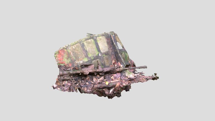 G4M1 "Betty" bomber -- Machine Gun 3D Model
