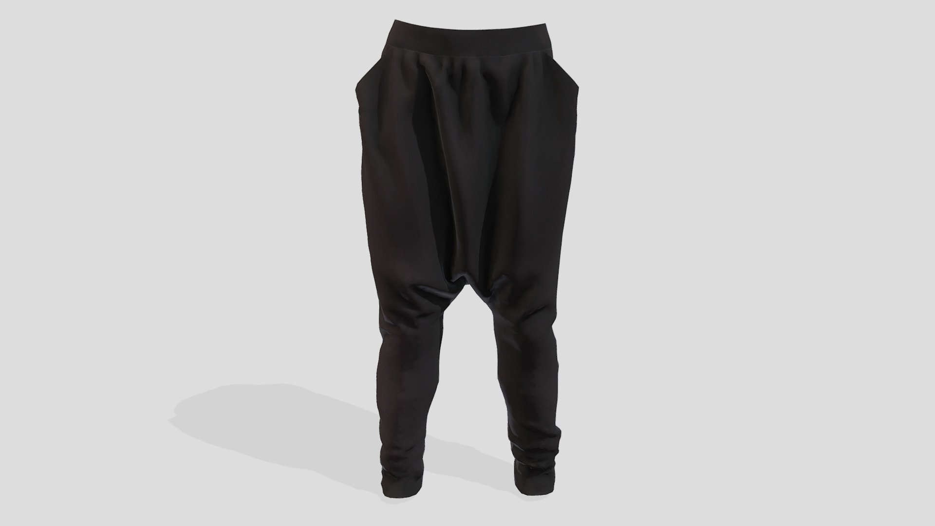 Female Baggy Harem Pants — Sketchfab embed 3D viewer