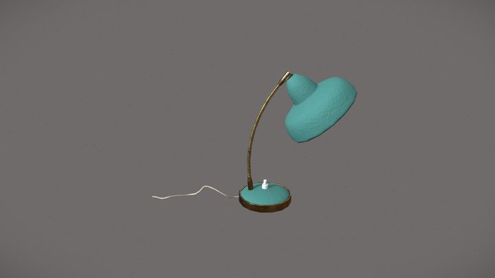 Low Poly Realistic Lamp 3D Model