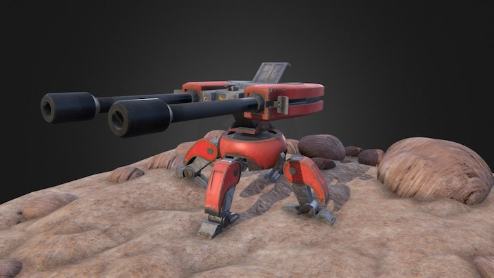 Realistic Torbjorn Turret 3D Model