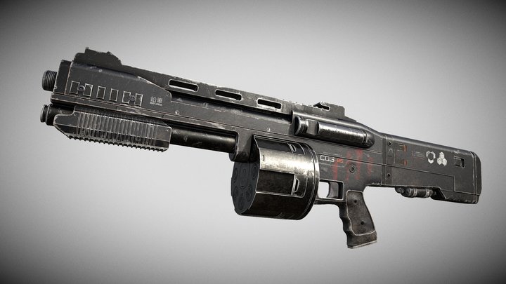 COLONIST\\COMBAT SHOTGUN 3D Model