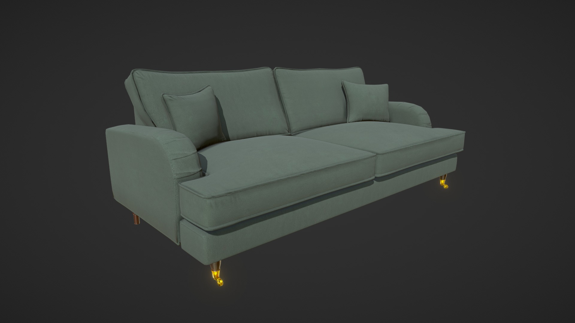 3D model Sofa - This is a 3D model of the Sofa. The 3D model is about a couch with a light on it.