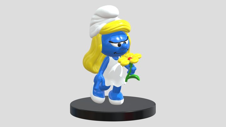 The Smurfs - Smurfette - 3D Printable 3D Model