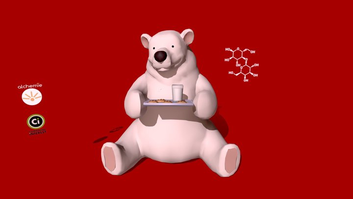 Milk and Cookies for Santa - Compound Interest 3D Model