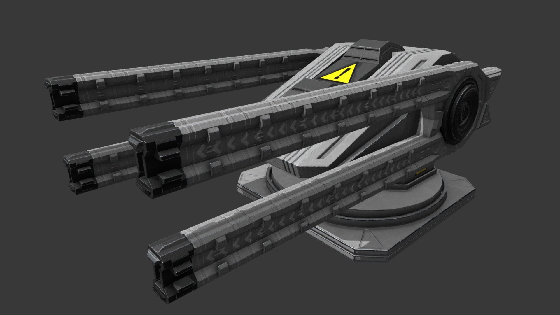 Quad Rail Gun 3D model by sergeynom [feb94ca] Sketchfab