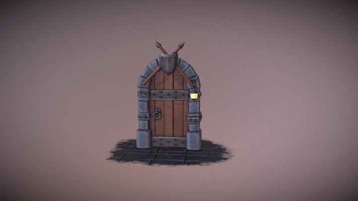 Stylized Door 3D Model