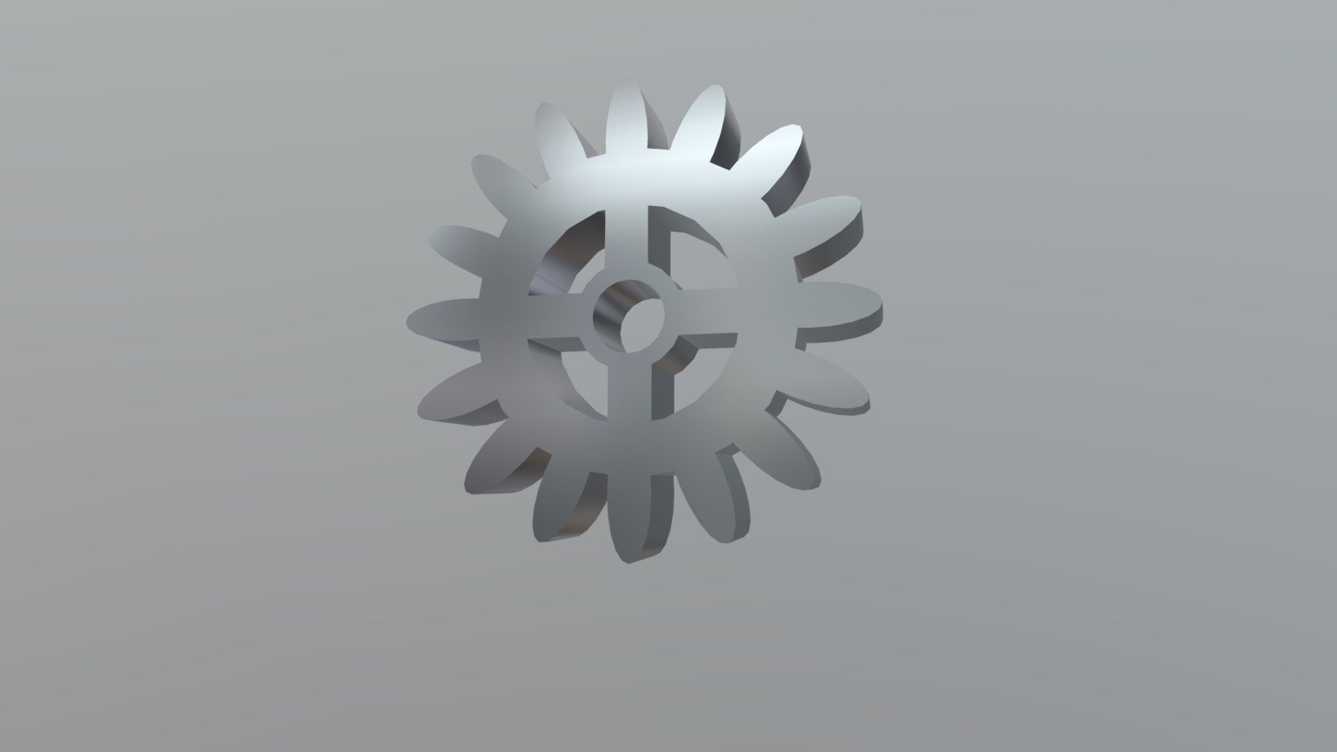 Simple Gear, 16 teeth — Sketchfab embed 3D viewer