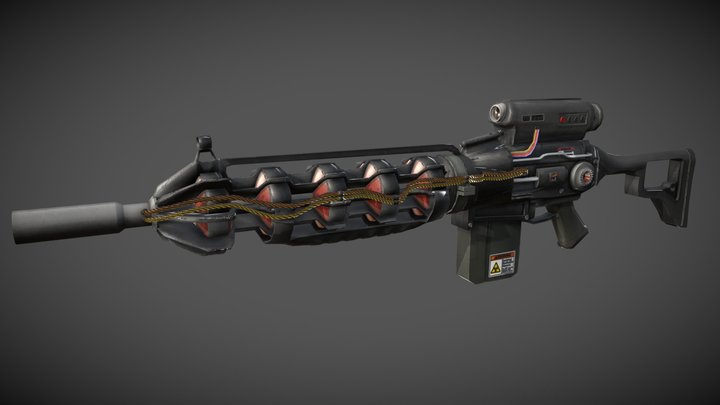 Гаусс-пушка 3D Model