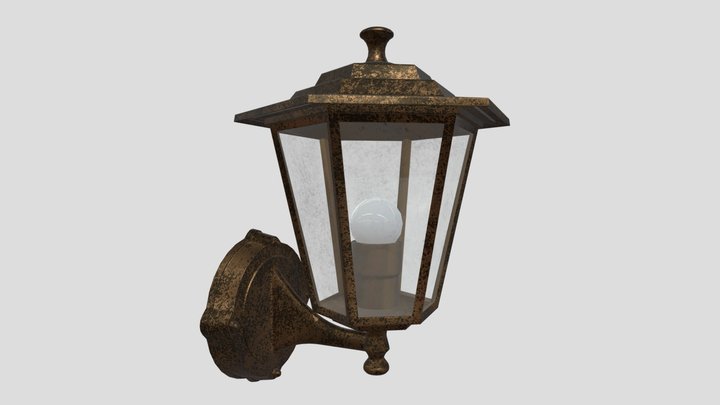 Street Wall Lamp 3D Model