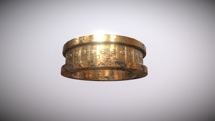 Old Gold Ring 3D Model