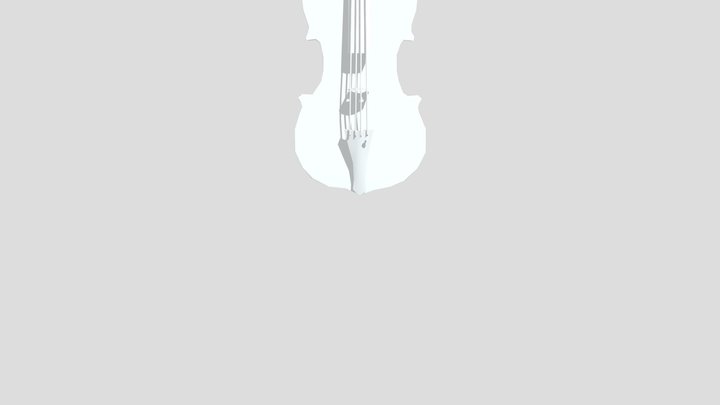 Worn Violin 3D Model