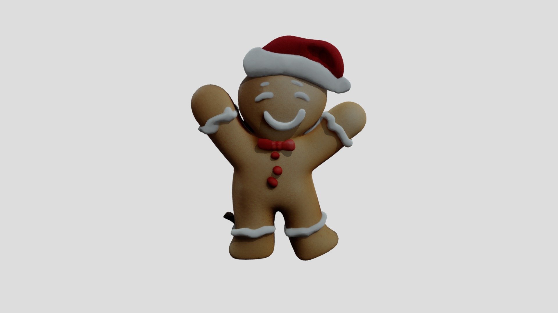 Gingerbread Man(Version 2) - 3D model by Art_Fm_By_Maxos (@artfmbymaxos ...