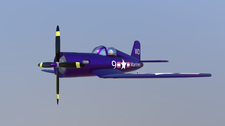 F4U Corsair 3D Model