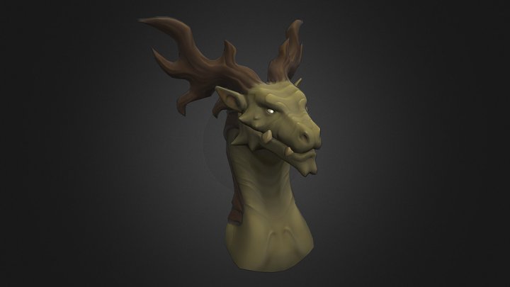 Dragon portrait 3D Model