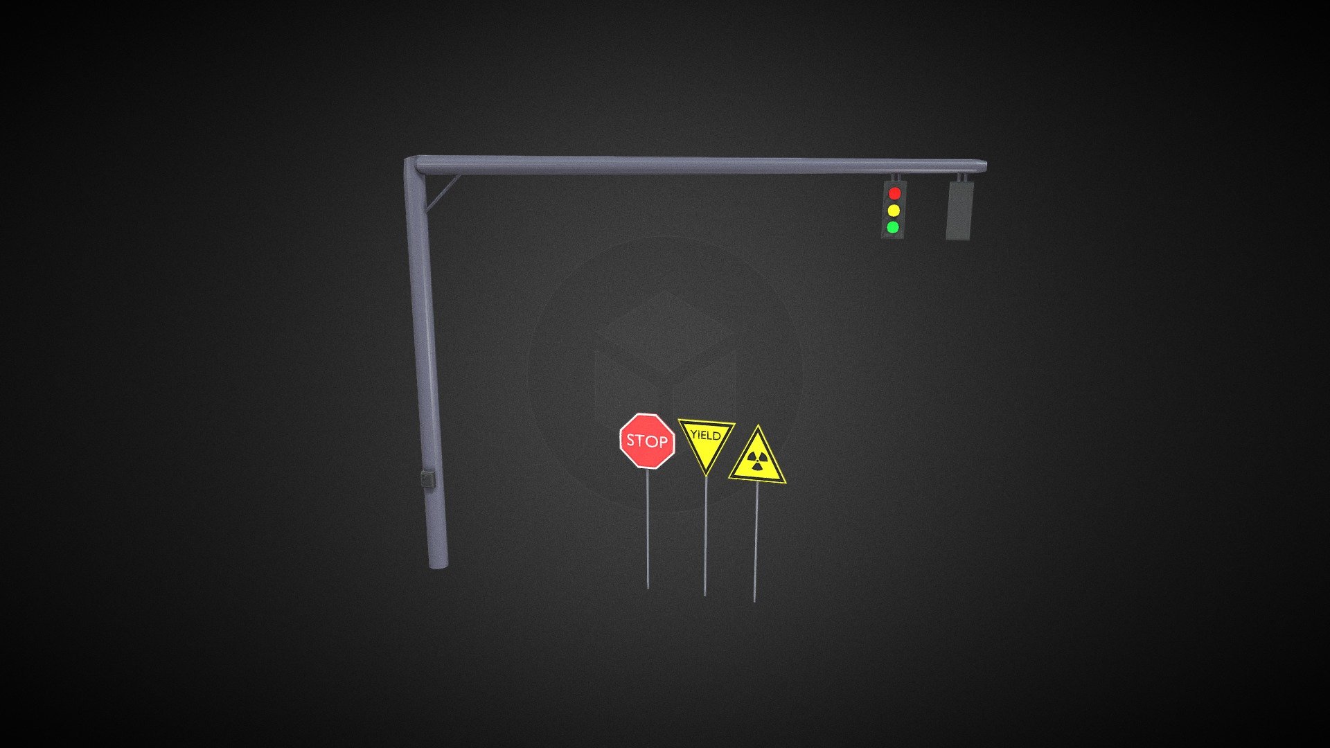 Street Signs & Stoplight