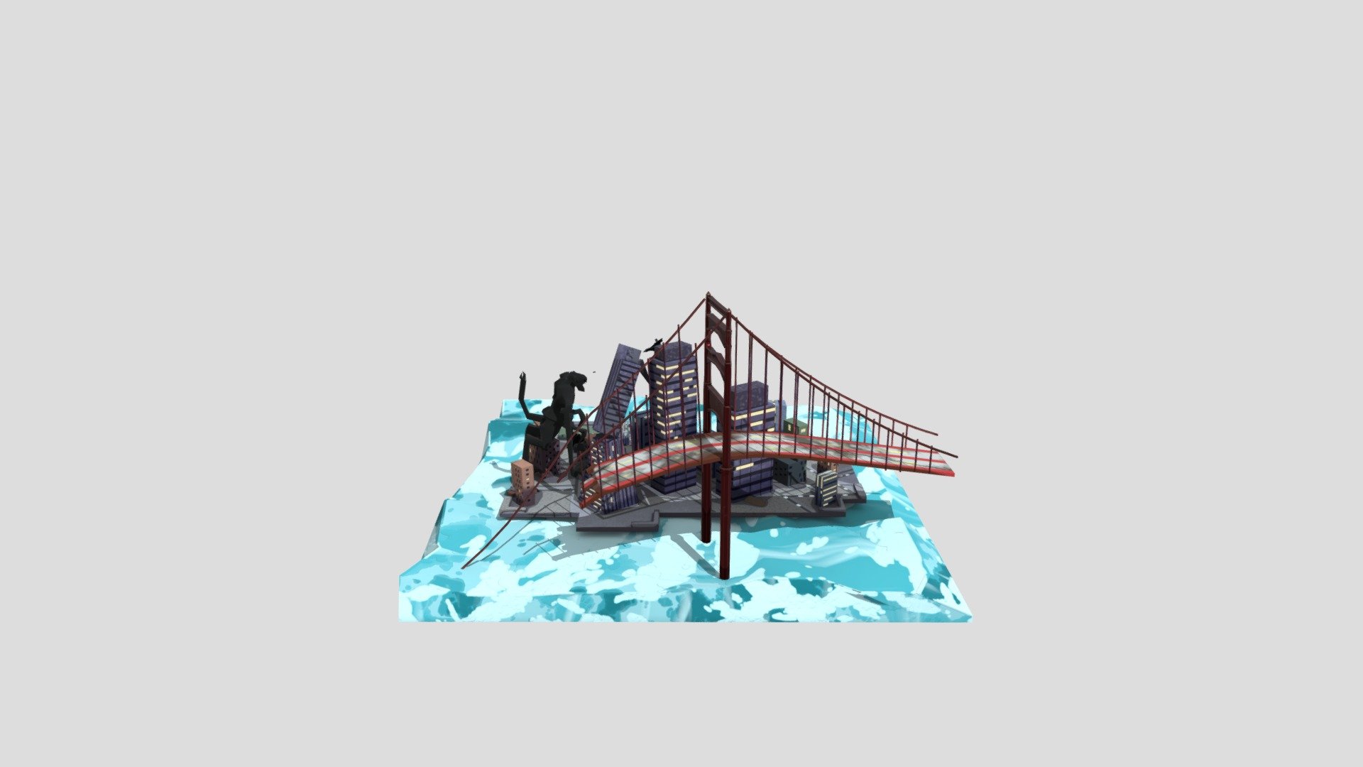 Cloverfield attack stylized