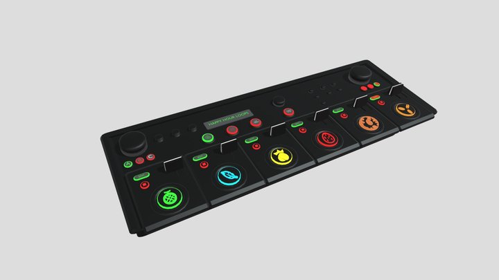 rc505 Soundboard 3D Model