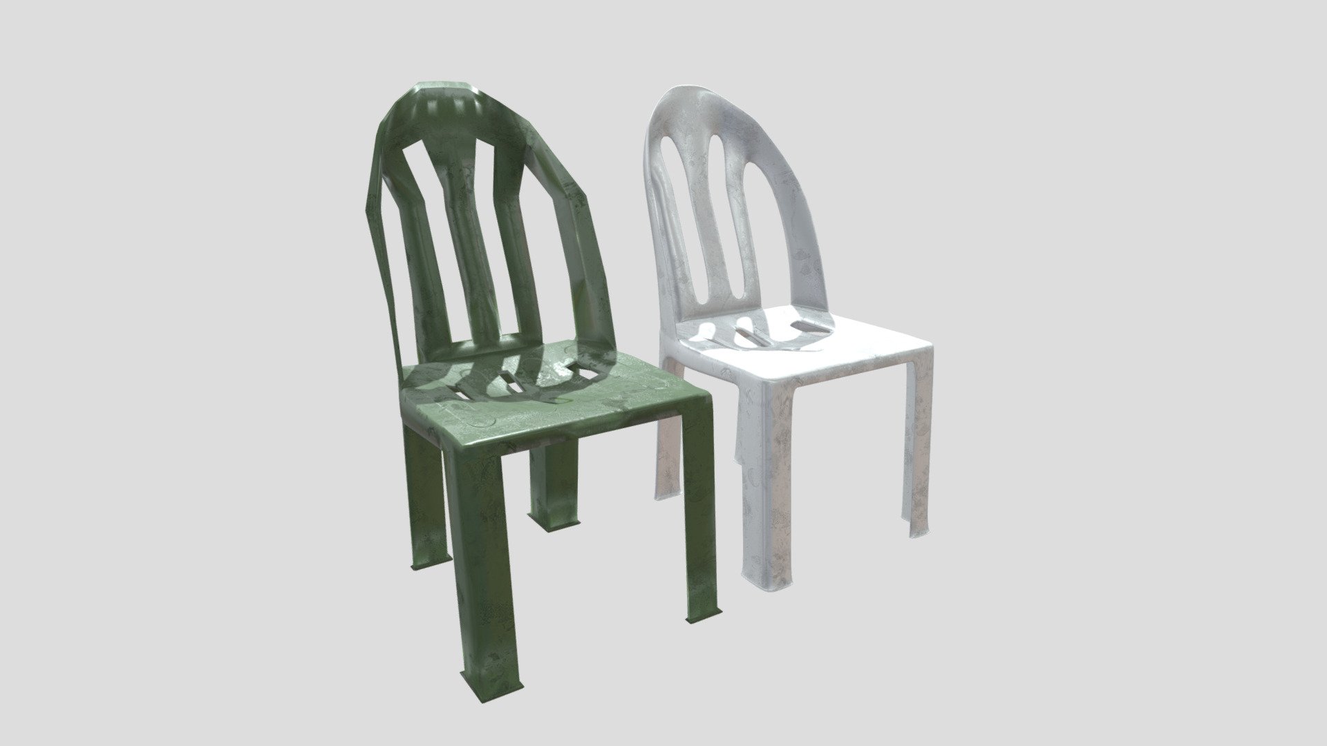 Plastic Chair Low Poly - Download Free 3D model by Lucas.Horta [febec68 ...