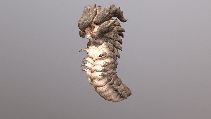 WORMBOSS Sandworm Attack Fbx Pbr 3D Model
