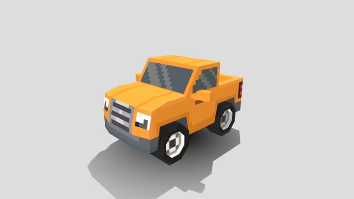 First blockbench project - Truck 3D Model