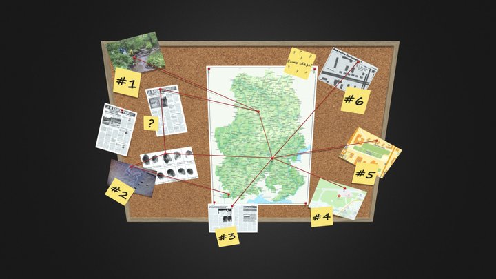Detective board 3D Model