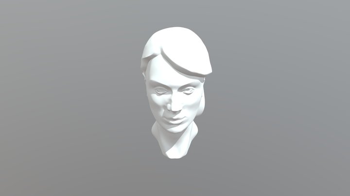Woman Head Ex2 3D Model