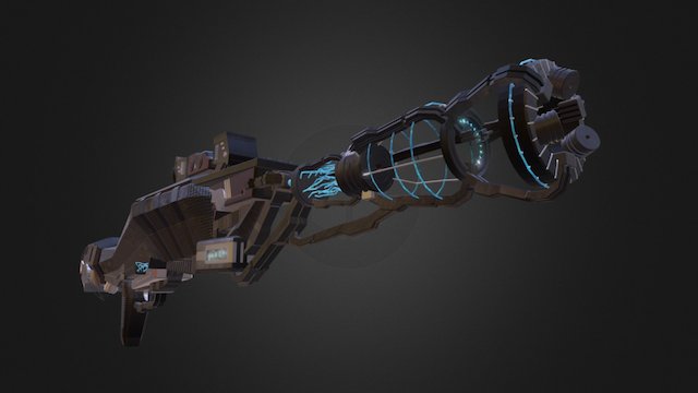Sci-Fi Weapon 3D Model