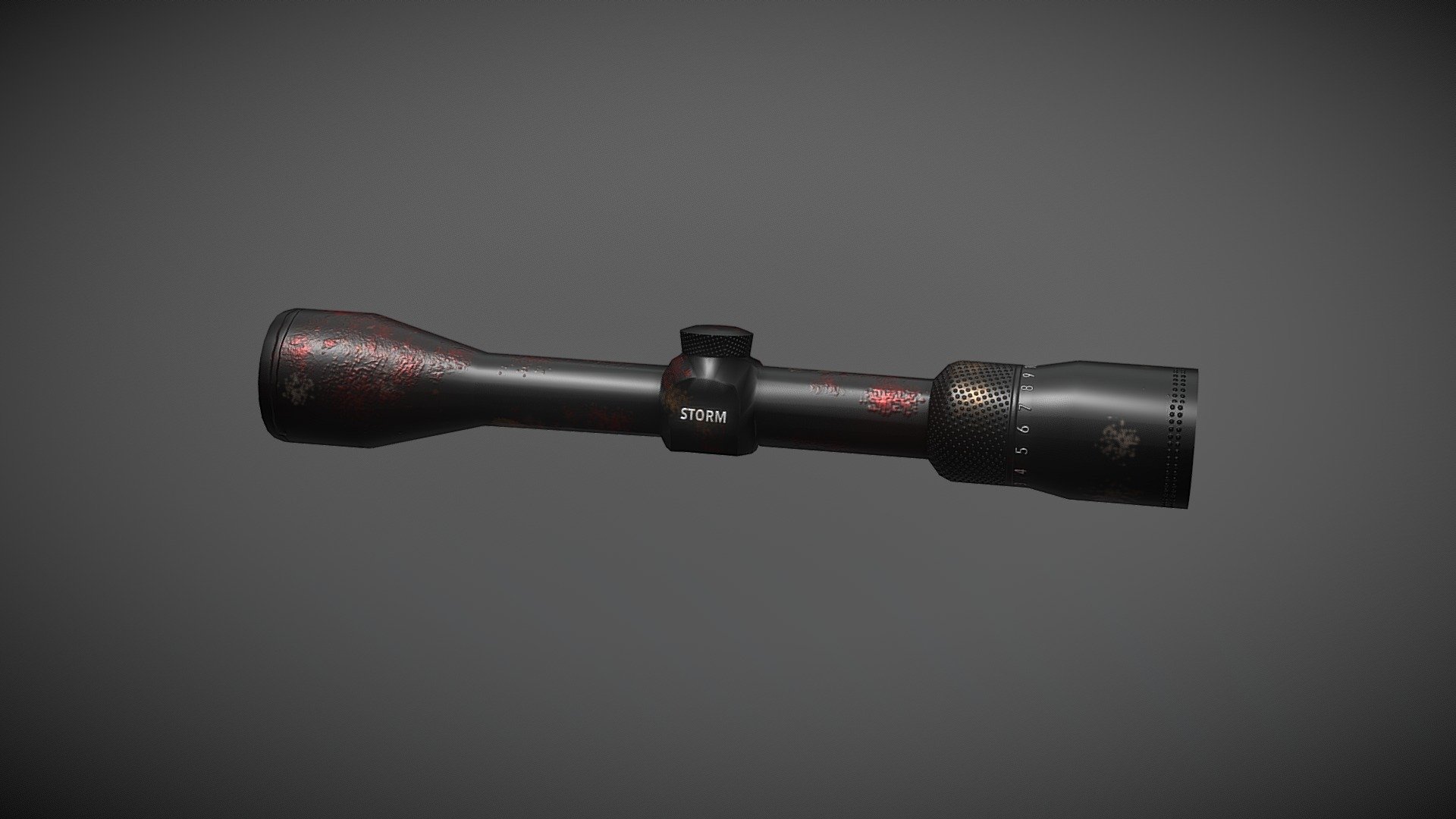 Textured Riflescope - 3D model by alysaur [fec2a5d] - Sketchfab