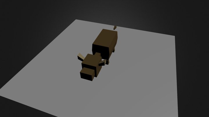 Minecraft Like Creature 3D Model