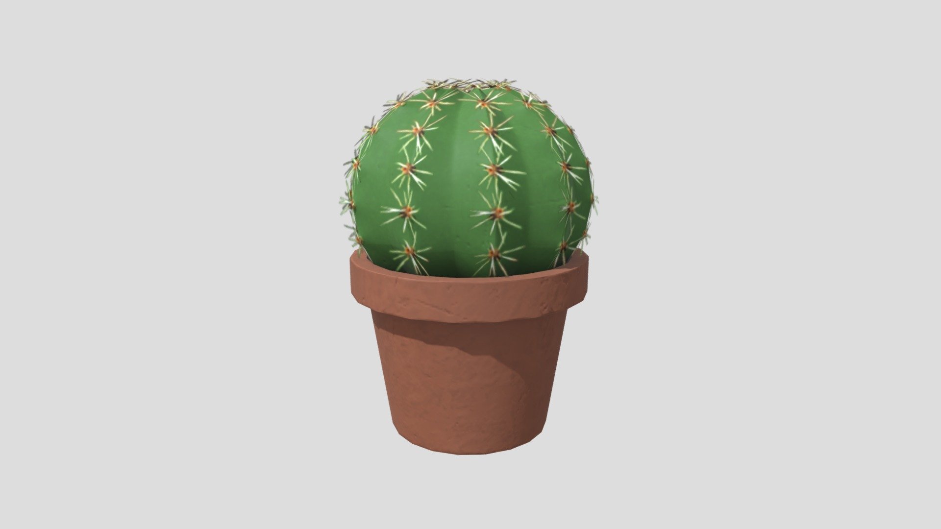 Mini Round Cactus - 3D model by Marhola [fec58f0] - Sketchfab