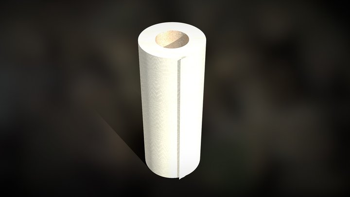 Paper Towel Roll 3D Model
