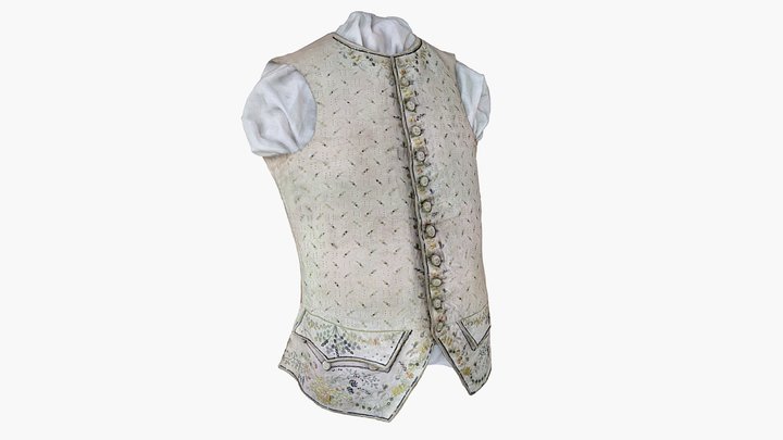 Embroidered Waistcoat 3D Model