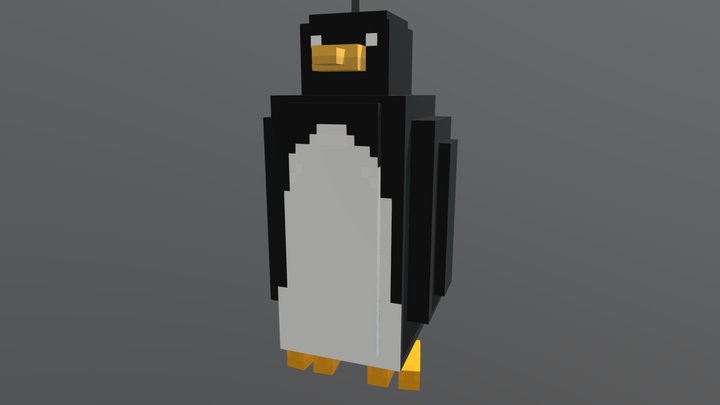 Penguin Low Poly Model Assets 3D Model