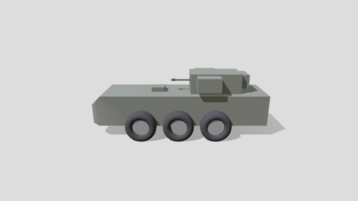 Small Tank 3D Model
