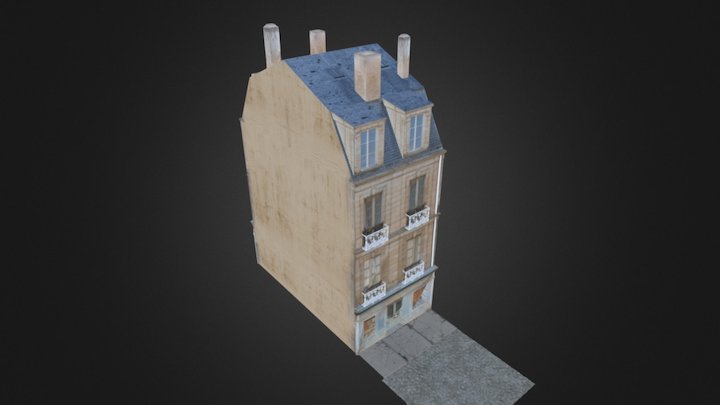 Traditional French Building - Lands Unknown 3D Model