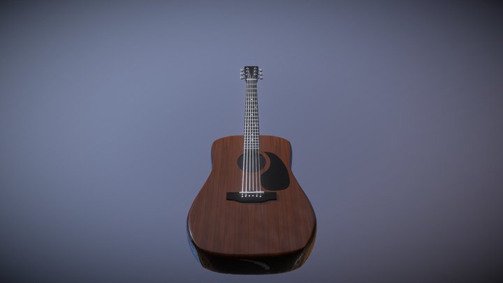 Acoustic guitar – Free 3D Model STL