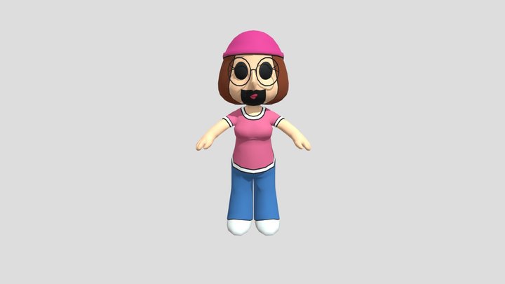 Meg Griffin rigged 3D Model