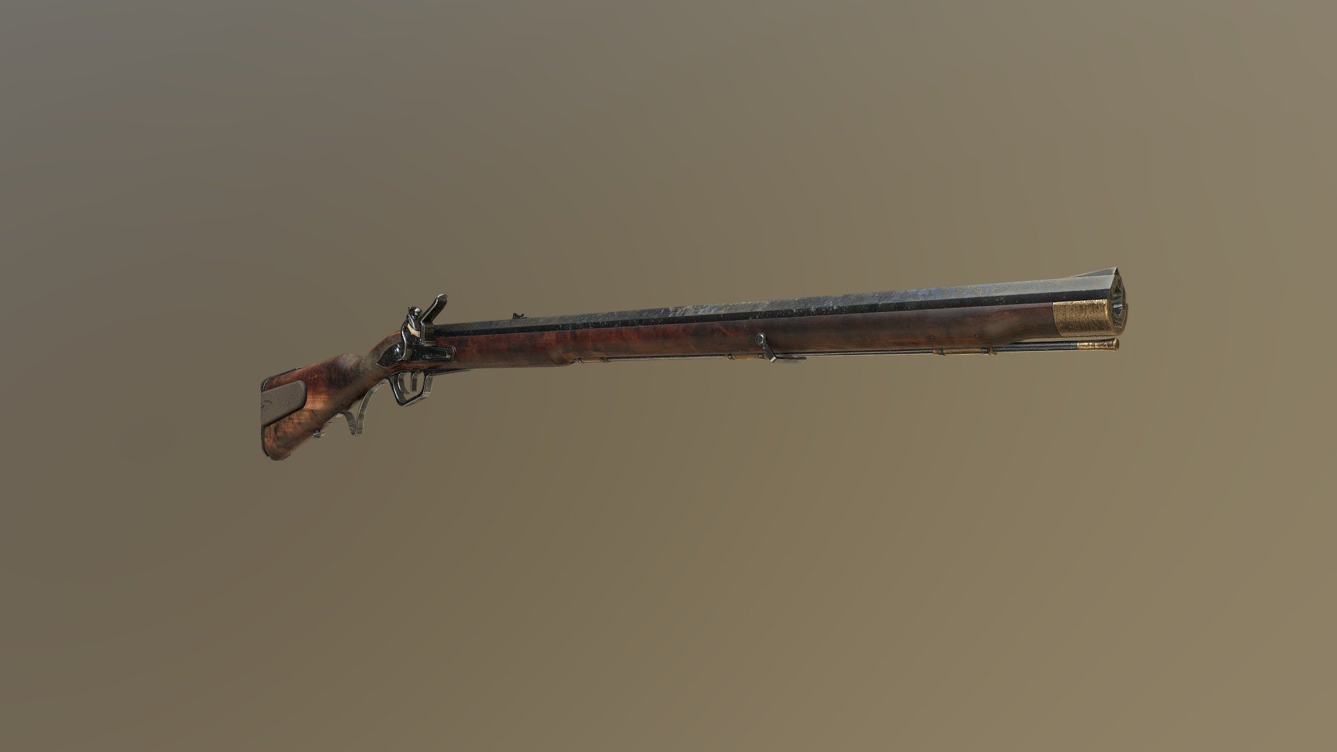Old Rifle — Sketchfab embed 3D viewer