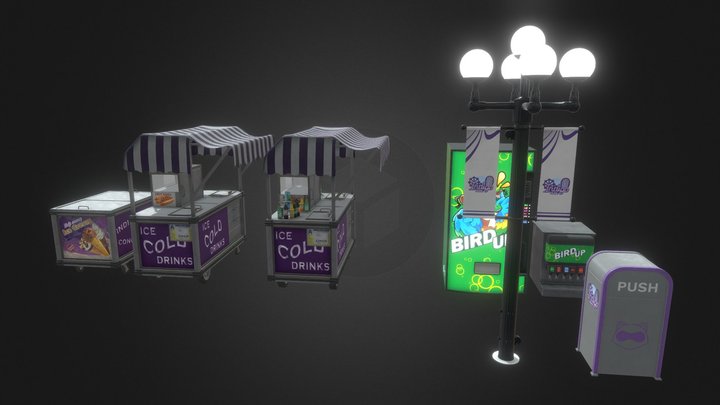 Indigo Park - Park Assets – Modèle 3D gratuit STL
