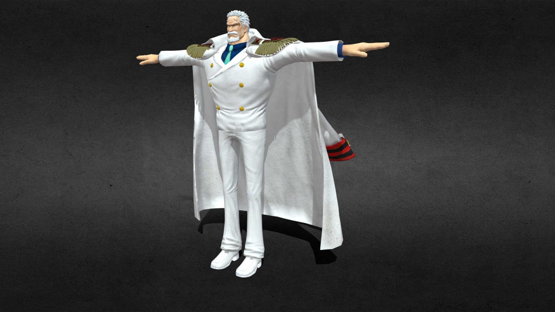 Monkey D Garp - One Piece - Buy Royalty Free 3D model by GremorySaiyan ...