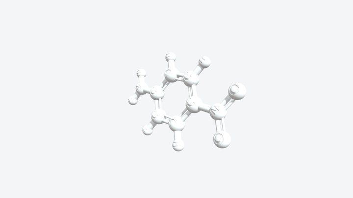 4-Nitroaniline 3D Molecular Model — CAS 100-01-6