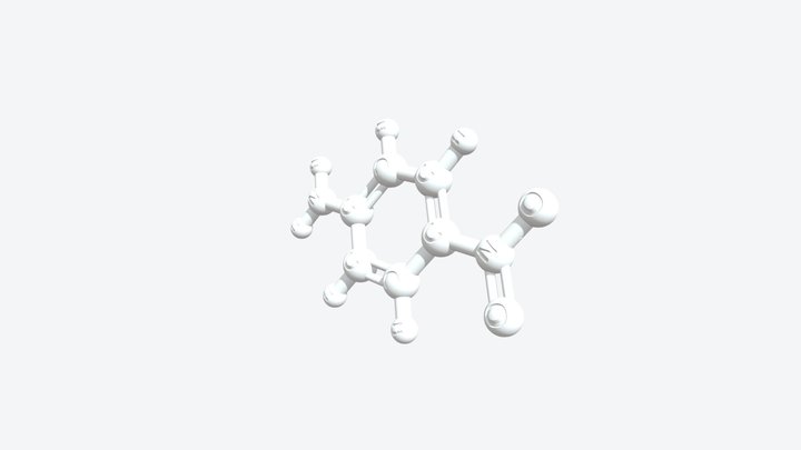 4-Nitroaniline 3D Molecular Model — CAS 100-01-6