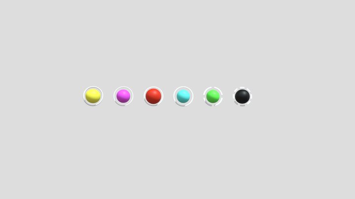 Geometry Dash Orbs 3D Model