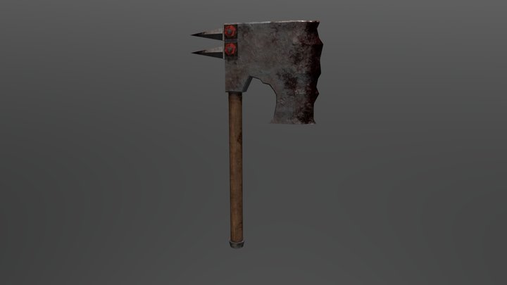 Ork Choppa (Axe) 3D Model