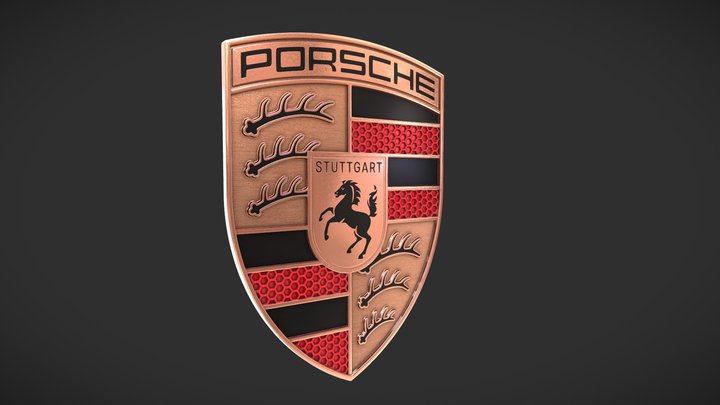 Nev Porsche logo 3D Model