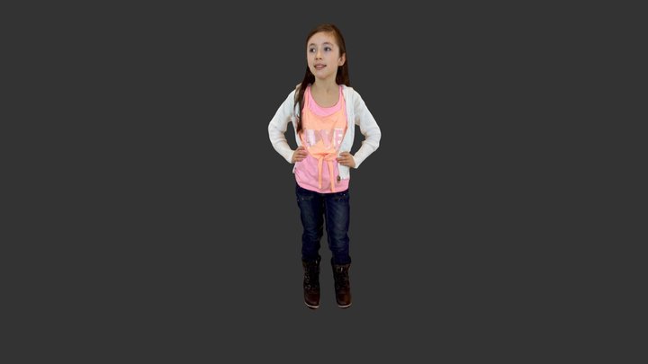 3d-flicka 3D Model