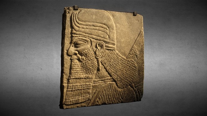 Bas-relief with the head of a winged genius – Modelo 3D gratuito STL