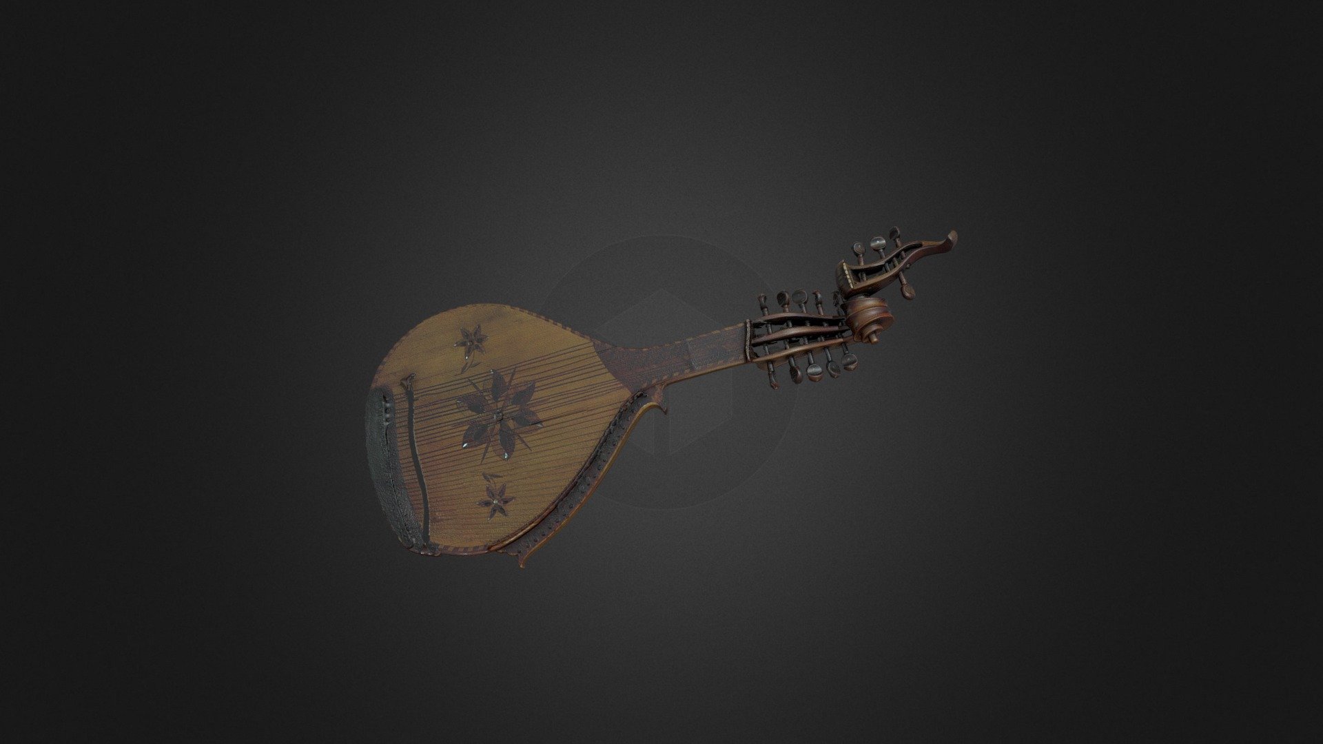 Бандура — Sketchfab embed 3D viewer