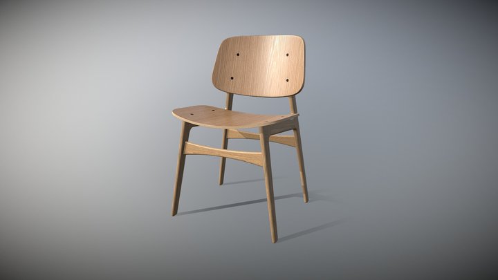 Fredericia Søborg Chair 3D Model